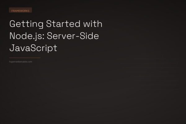 Getting Started with Node.js: Server-Side JavaScript