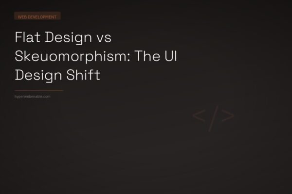 Flat Design vs Skeuomorphism: The UI Design Shift